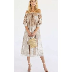 New Womens Free People  Emilia Sequin Dress Size XSmall $278